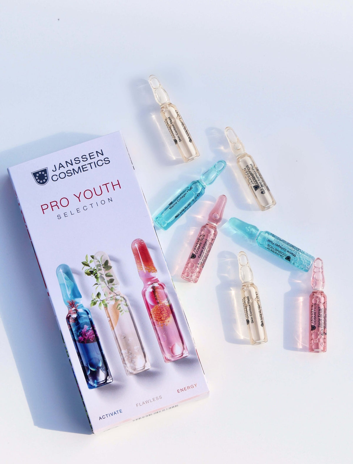 PRO YOUTH SELECTION l Aktivoiva ja kiinteyttävä antiage tehokuuri l Janssen Cosmetics