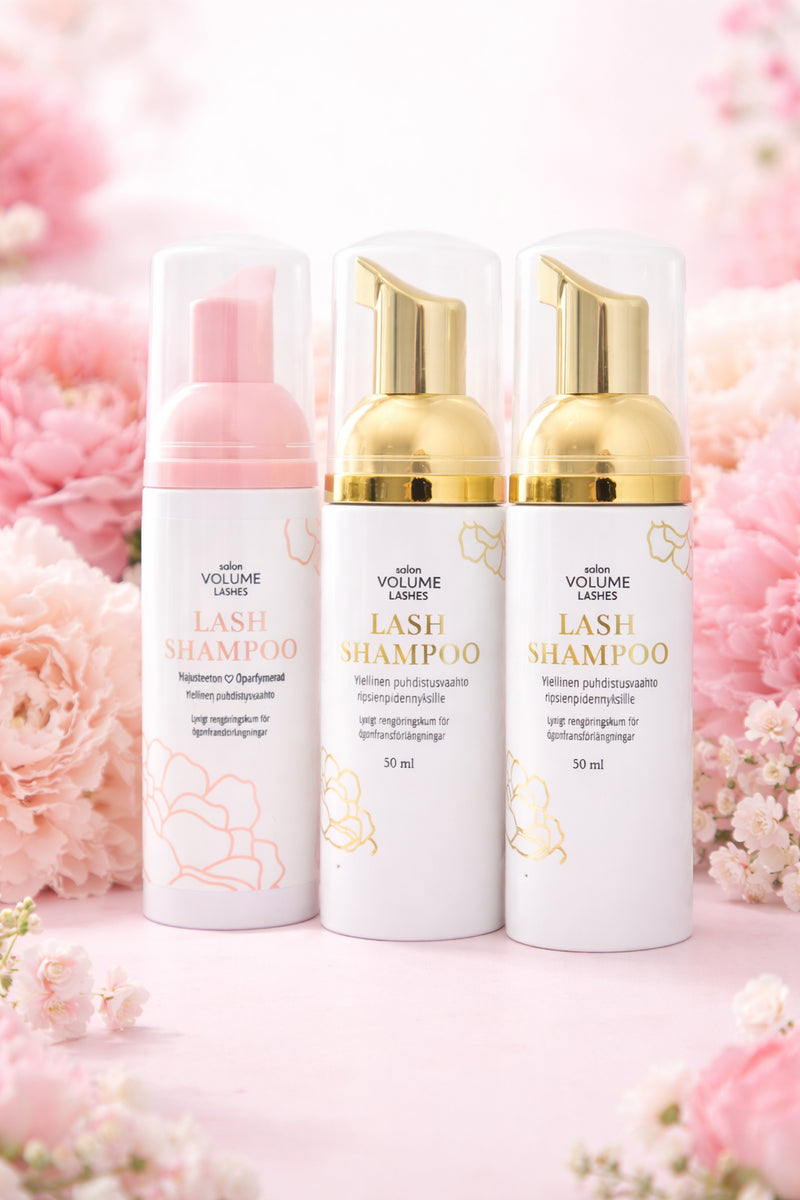LASH SHAMPOO l Hajusteeton puhdistusvaahto ripsienpidennyksille l Salon Volume Lashes