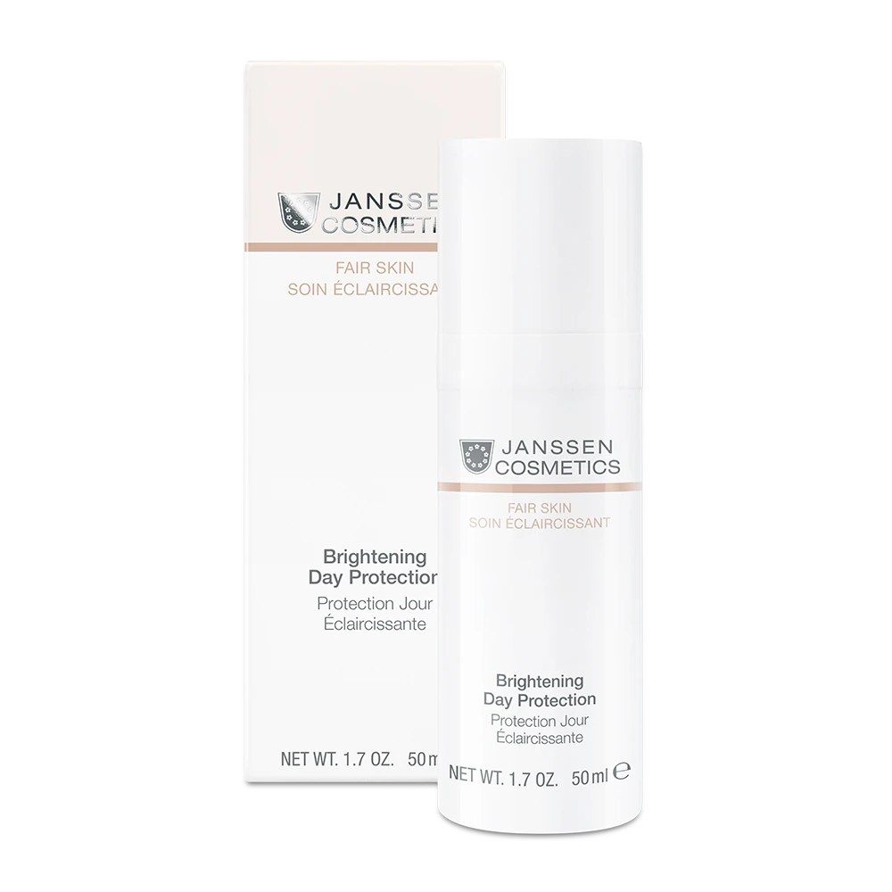 BRIGHTENING DAY PROTECTION l Kirkastava ja suojaava päivävoide pigmenttimuutoksille l Janssen Cosmetics