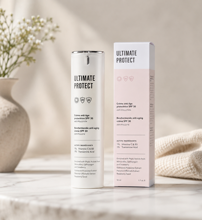 ULTIMATE PROTECT SPF 30 l Antioksidanttirikas aurinkosuojakertoimellinen päivävoide kaikille ihotyypeille l Celestetic