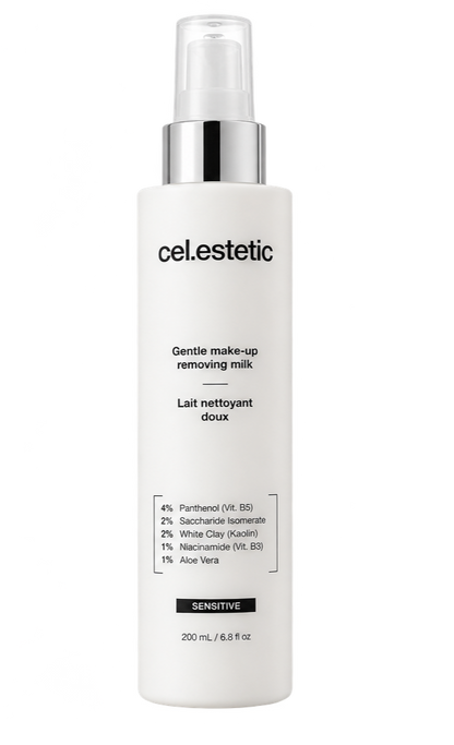 GENTLE MAKE-UP REMOVING MILK l Hellävarainen puhdistusmaito kuivalle & herkälle iholle l Celestetic