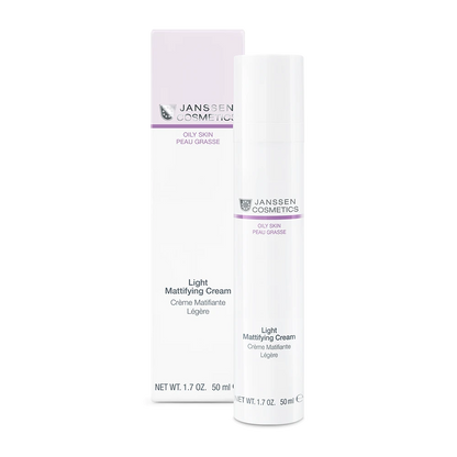 LIGHT MATTIFYING CREAM l Mattapinnan tuova hoitovoide rasvoittuvalle iholle l Janssen Cosmetics