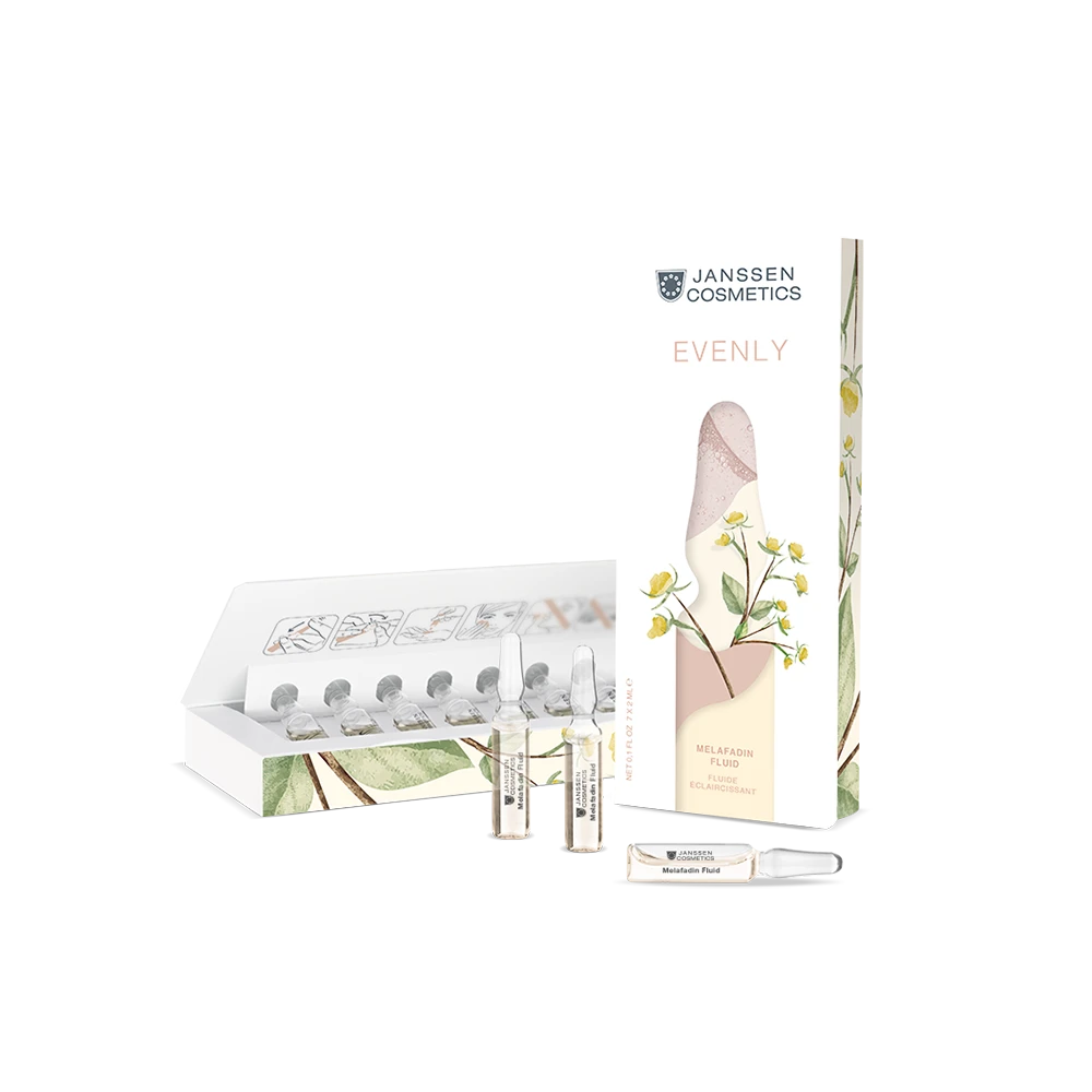 MELAFADIN FLUID (Evenly) l Kirkastava ja tasoittava ampulli pigmentoituneelle iholle l Janssen Cosmetics