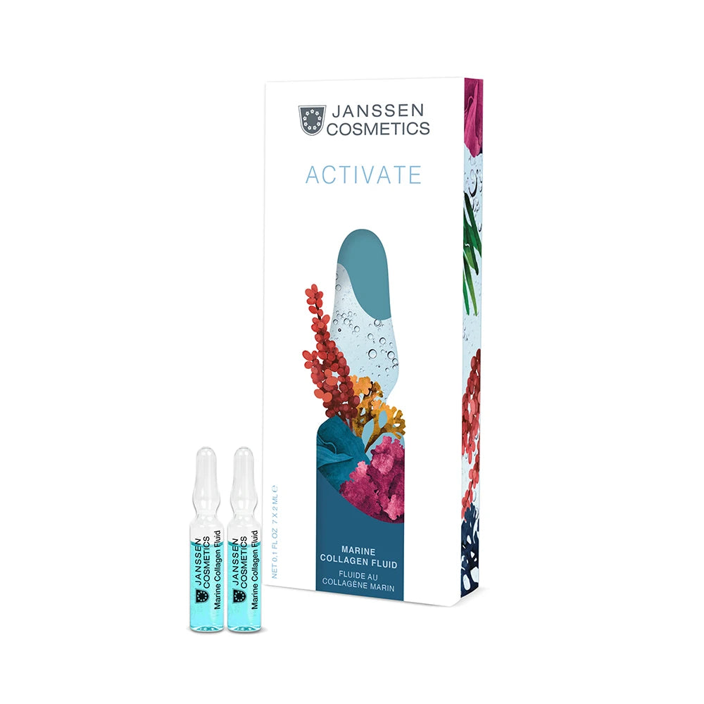 MARINE COLLAGEN FLUID (Activate) l Napakoittava kollageeniampulli ikääntyneelle iholle l Janssen Cosmetics