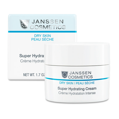 SUPER HYDRATING CREAM l Nopeasti imeytyvä kosteuttava voide kuivalle ja kosteusköyhälle iholle l Janssen Cosmetics
