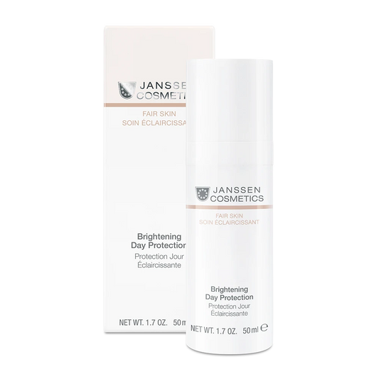 BRIGHTENING DAY PROTECTION l Kirkastava ja suojaava päivävoide pigmenttimuutoksille l Janssen Cosmetics